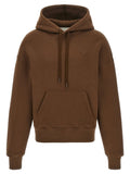 Ami Paris Brown Cotton Hoodie