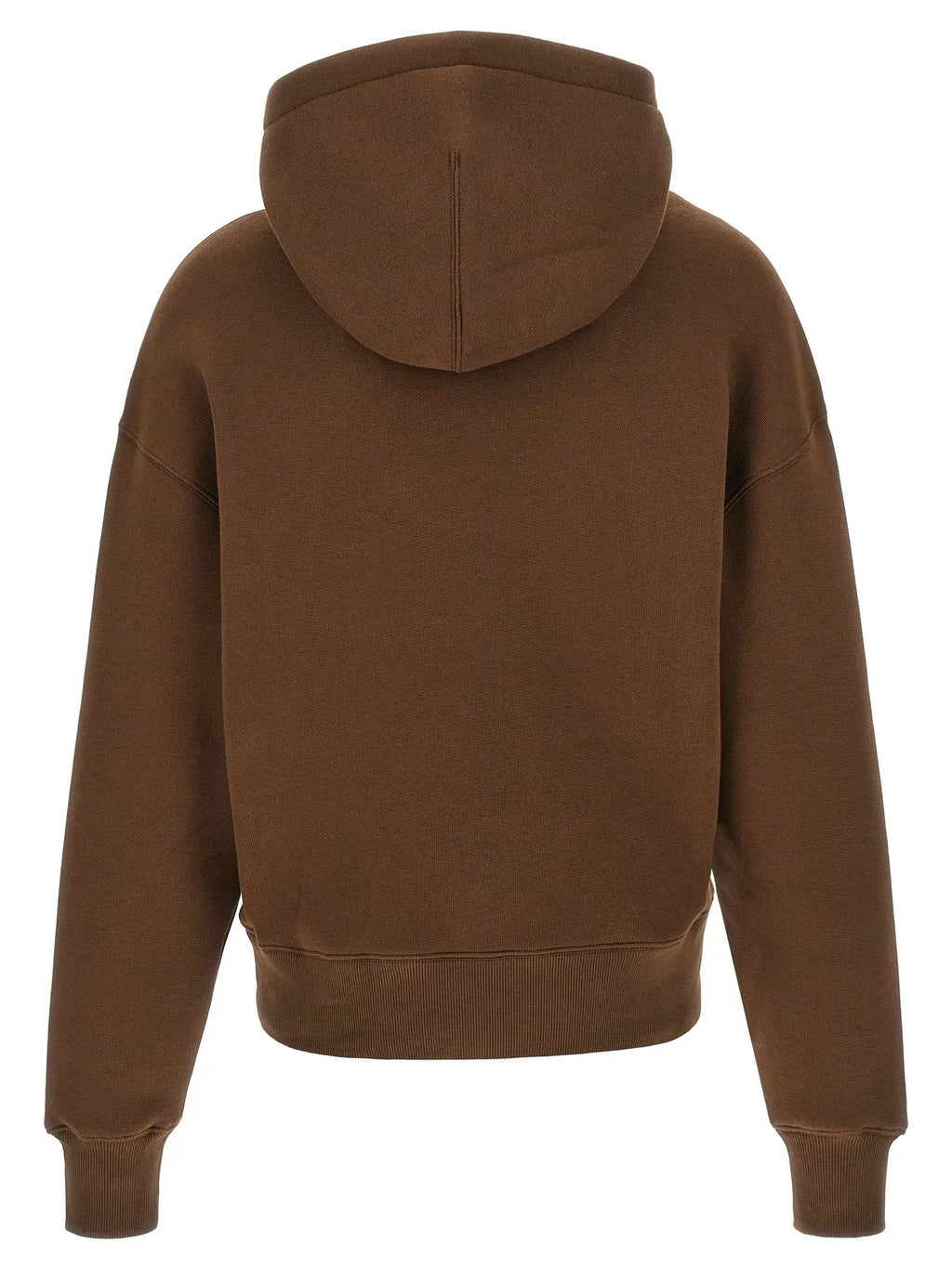 Ami Paris Brown Cotton Hoodie