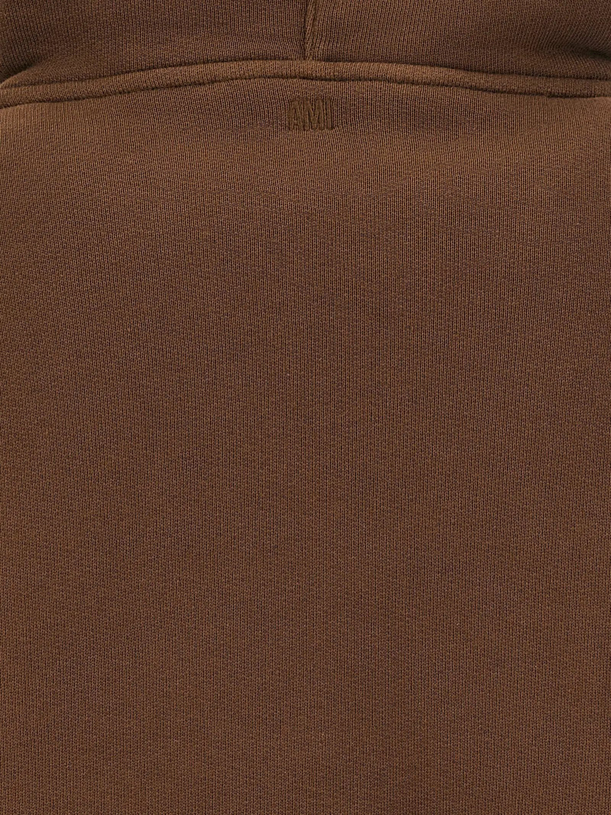 Ami Paris Brown Cotton Hoodie