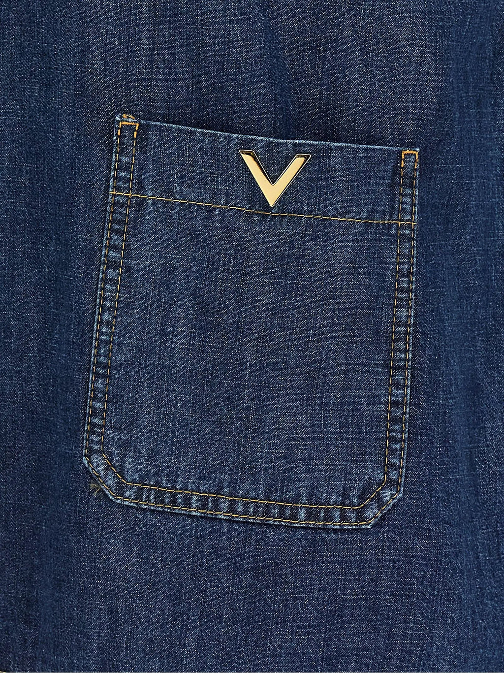 Valentino Garavani Blue Cotton Blouse