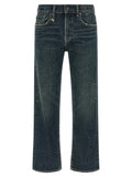 R13 Blue Cotton Straight-Leg Jeans