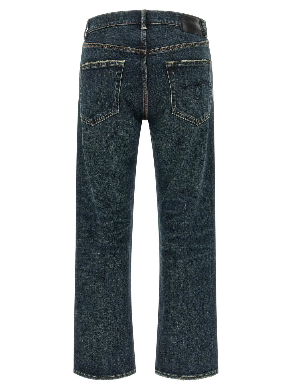 R13 Blue Cotton Straight-Leg Jeans