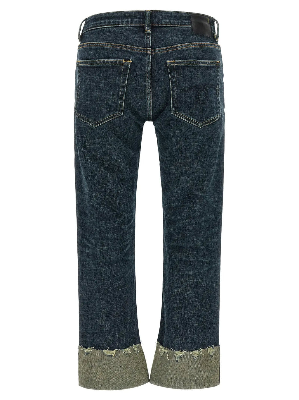 R13 Blue Cotton Straight-Leg Jeans
