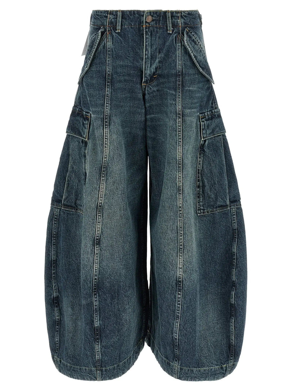 R13 Blue Cotton Jeans Denim