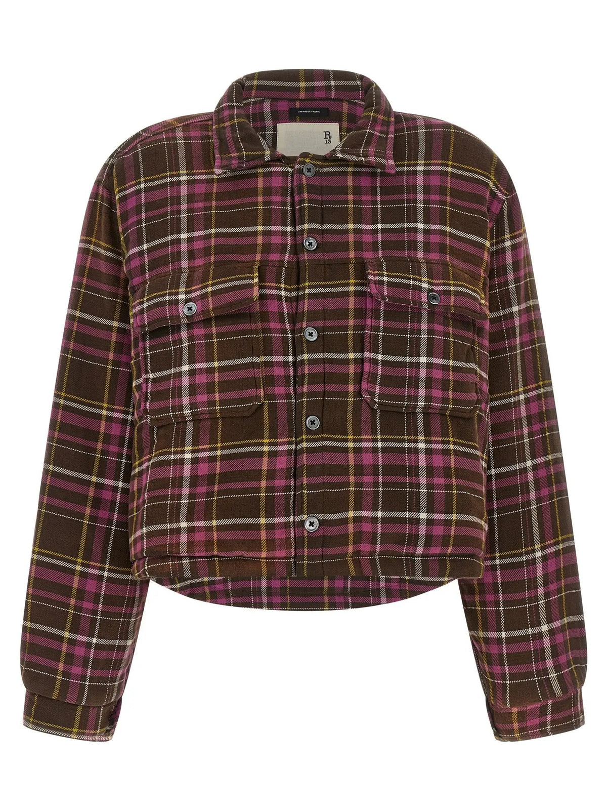 R13 Brown Cotton Shell Jacket