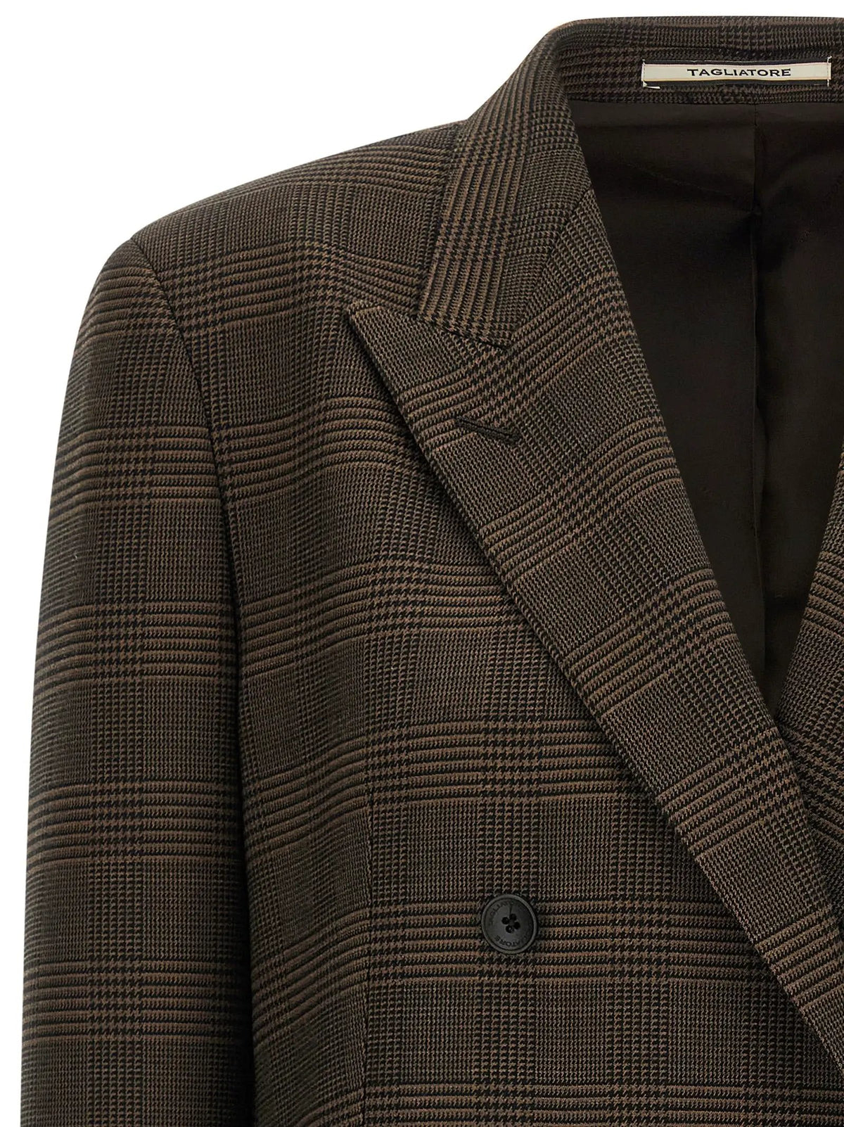 Blazer Tagliatore en laine vierge marron