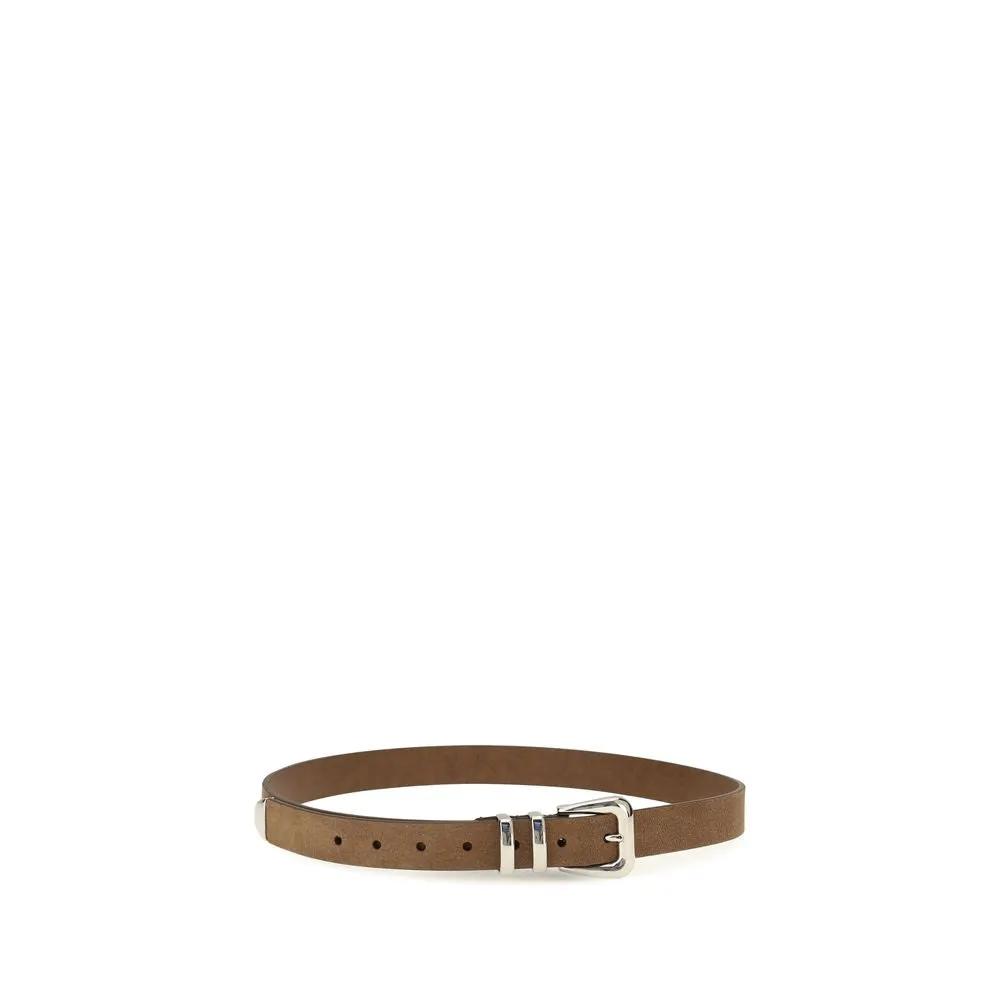 Brunello Cucinelli Brown Calf Leather Bos Taurus Regular Belt