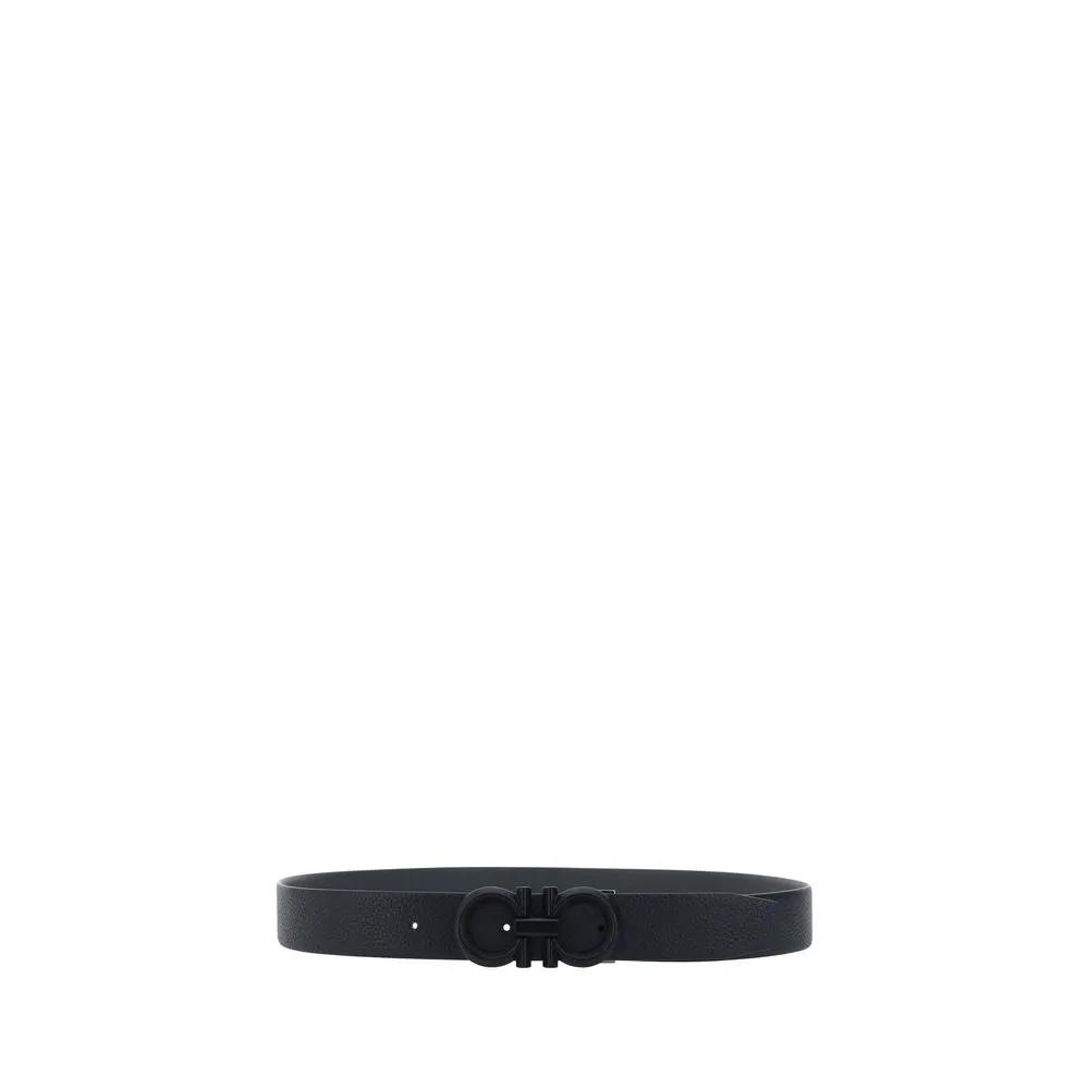 Ferragamo Ferragamo Black Calf Leather Bos Taurus Regular Belt