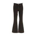 7FOR Black Cotton Bootcut Jeans