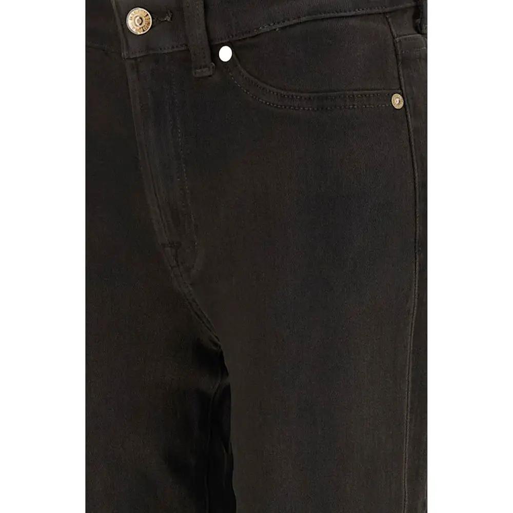 7FOR 7FOR Black Cotton Bootcut Jeans