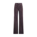 7FOR Brown Cotton Casual Pants