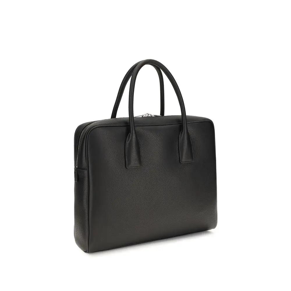 Saint Laurent Saint Laurent Black Calf Leather Bos Taurus Handbag