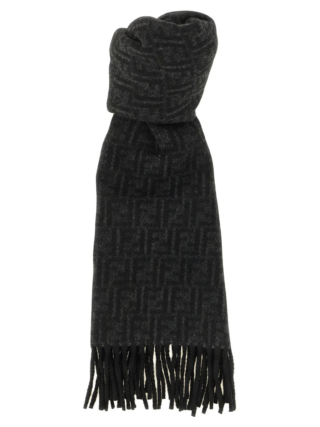 Fendi Black Wool Foulard