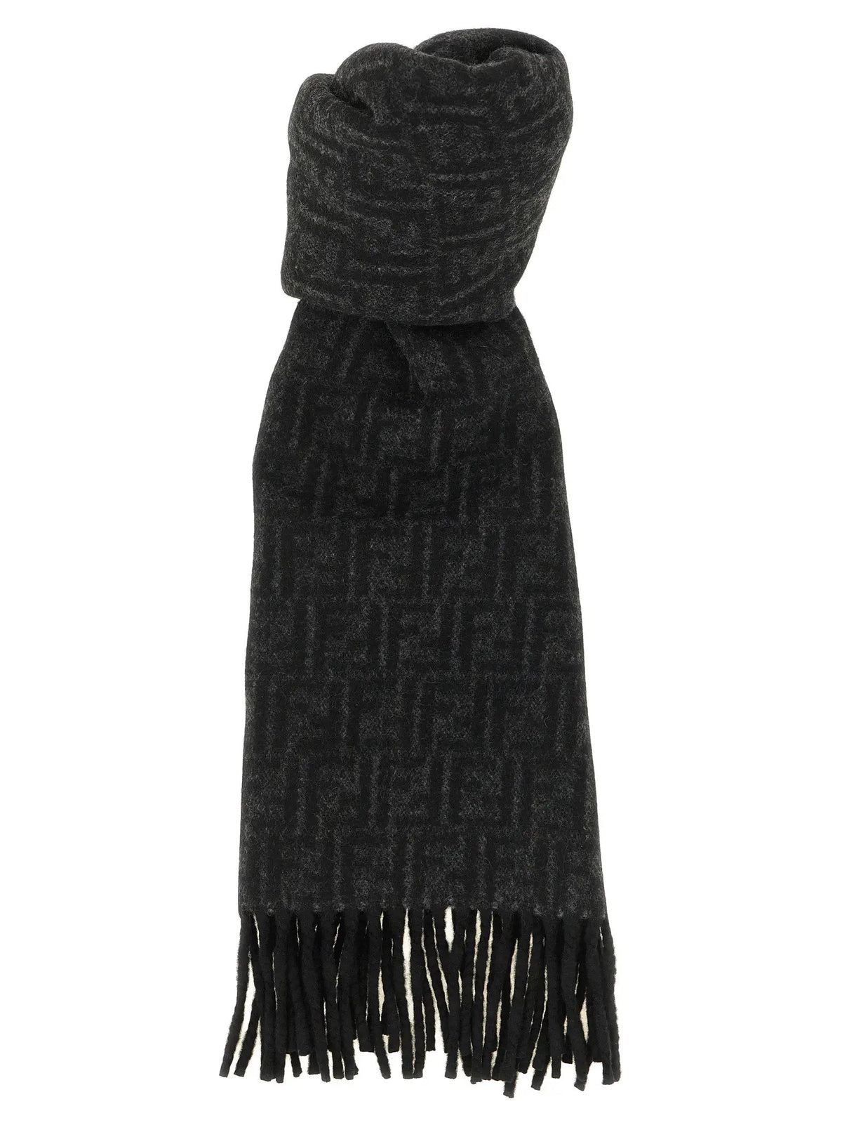 Fendi Black Wool Foulard