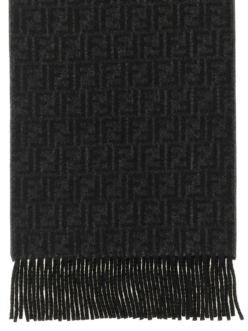 Fendi Black Wool Foulard