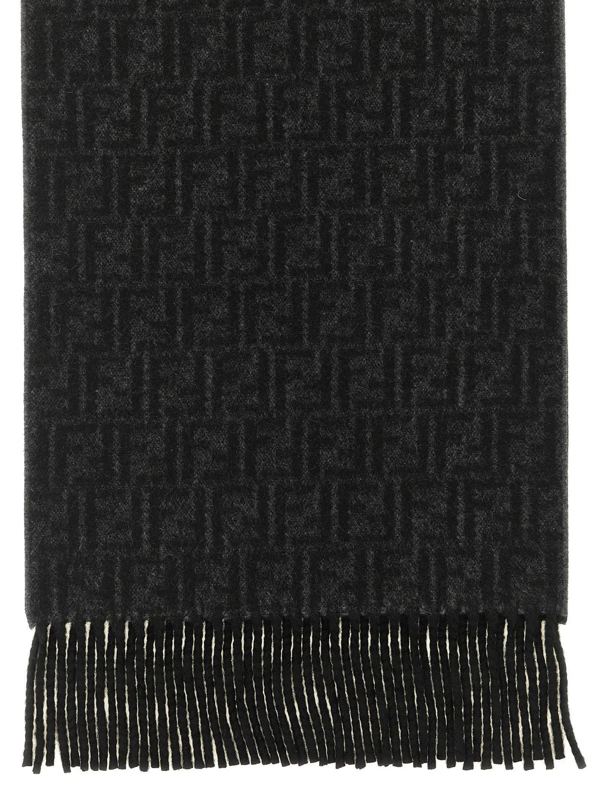Fendi Black Wool Foulard