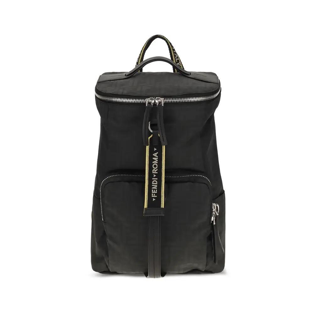 Fendi Fendi Black Polyester Backpack