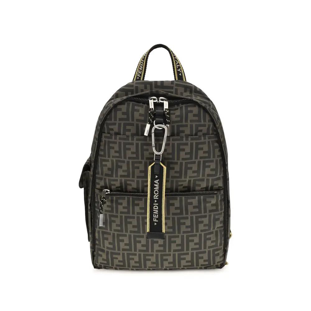 Fendi Fendi Brown Polyester Backpack