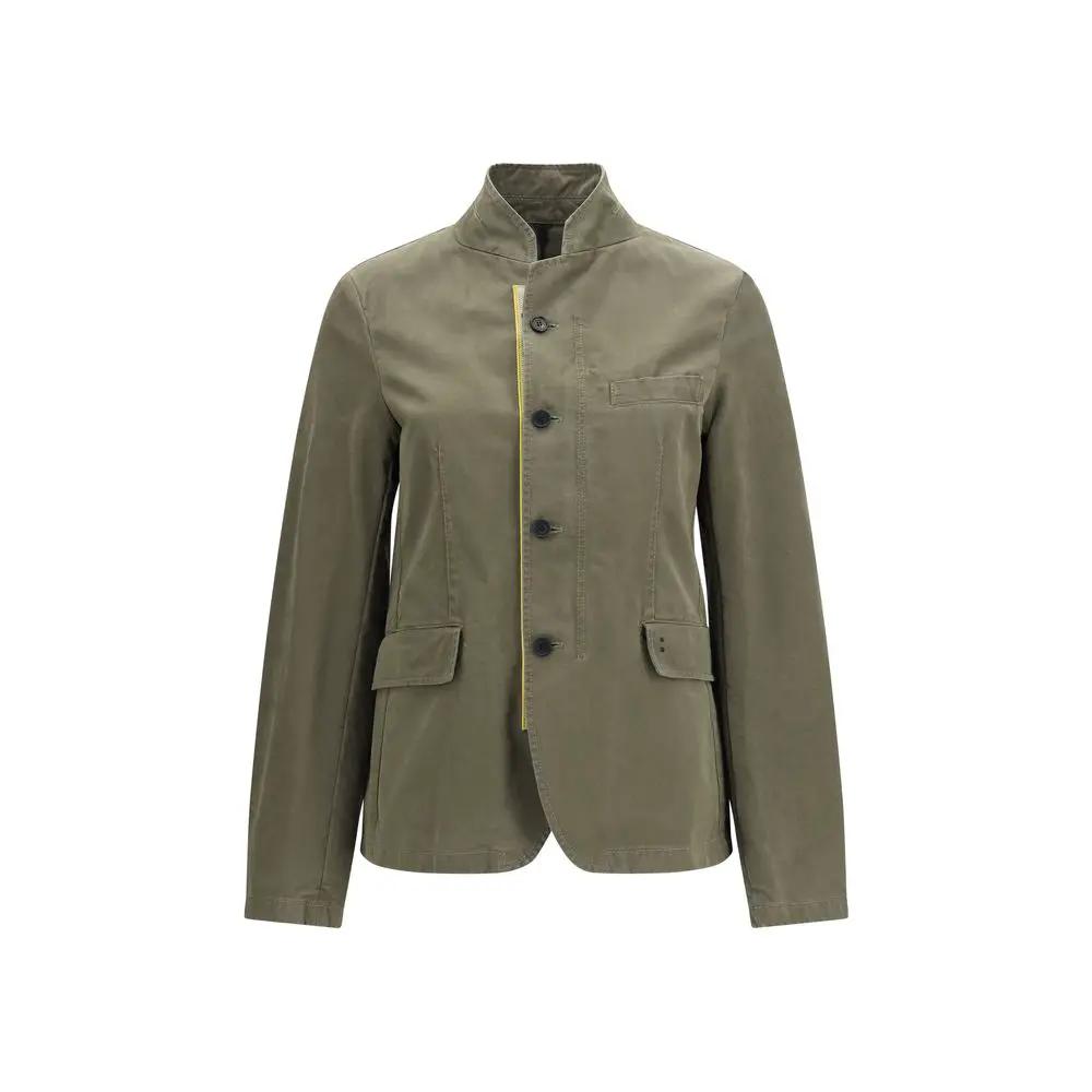 Fendi Bicolor Cotton Full-Length Jacket
