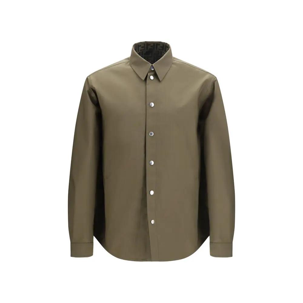 Fendi Bicolor Polyester Full-Length Jacket