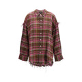 R13 R13 Brown Cotton Pattern Shirt