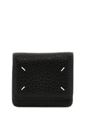Porte-cartes en cuir de veau noir Maison Margiela