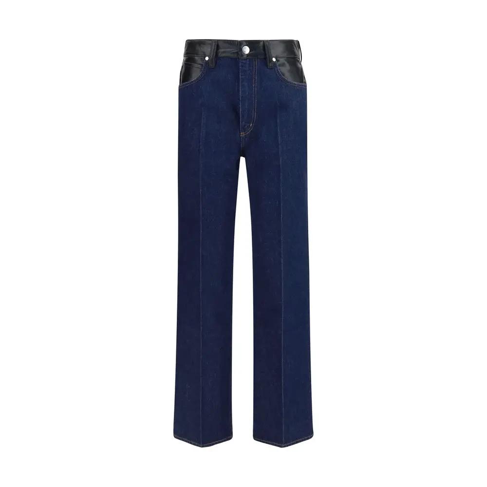 Agolde Blue Recycled Cotton Straight-Leg Jeans