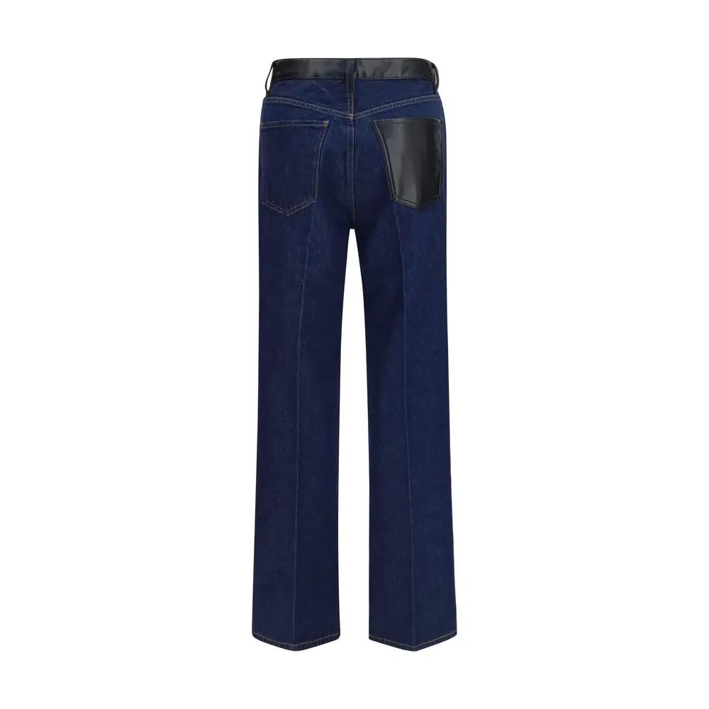 Agolde Blue Recycled Cotton Straight-Leg Jeans