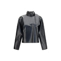 Agolde Black Recycled Leather Shirt