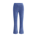 Avenue Montaigne Avenue Montaigne Blue Cotton Flared Pants