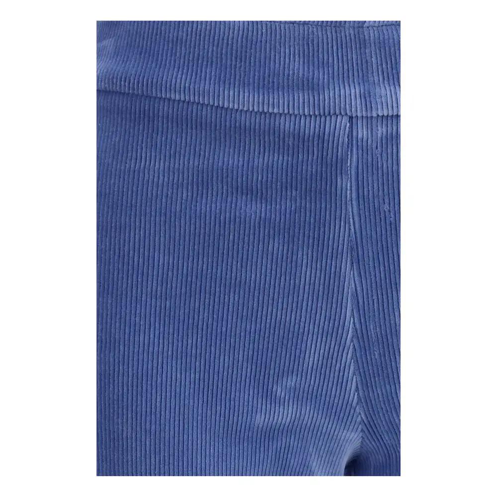 Avenue Montaigne Avenue Montaigne Blue Cotton Flared Pants
