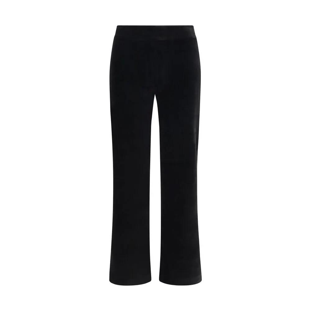 Avenue Montaigne Avenue Montaigne Black Cotton Flared Pants