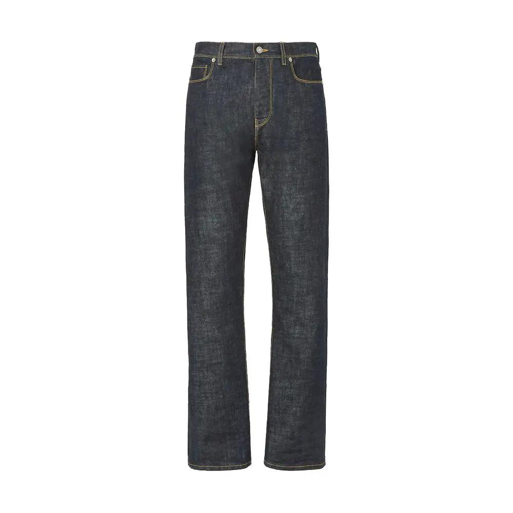 Fendi Fendi Blue Cotton Slim Fit Jeans