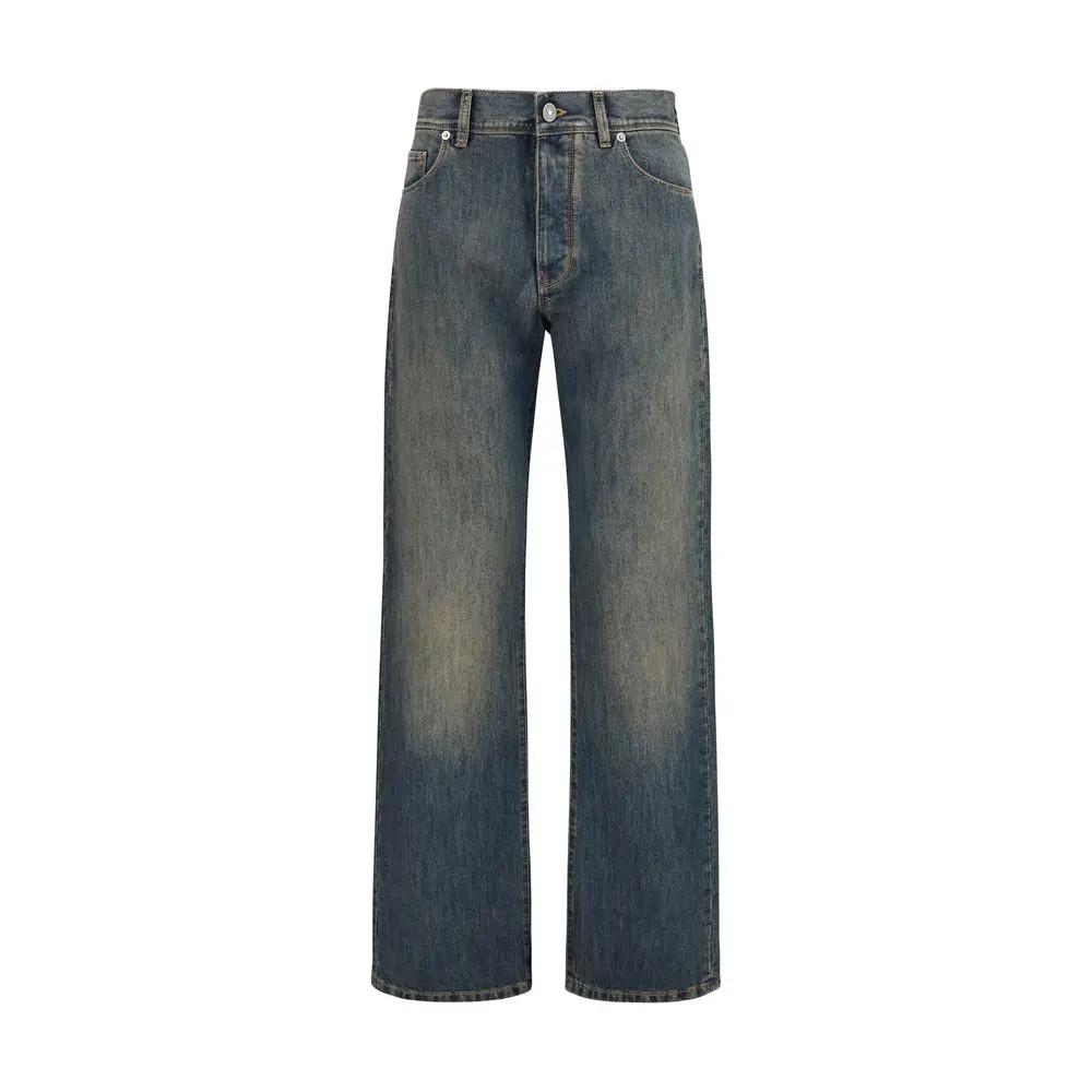 Fendi Blue Cotton Jeans Denim