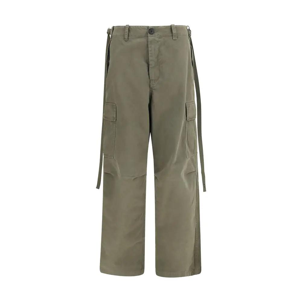 Fendi Fendi Bicolor Cotton Cargo Pants
