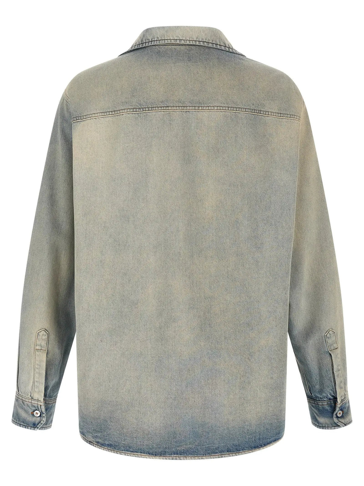 MM6 Maison Margiela Blue Cotton Blouse