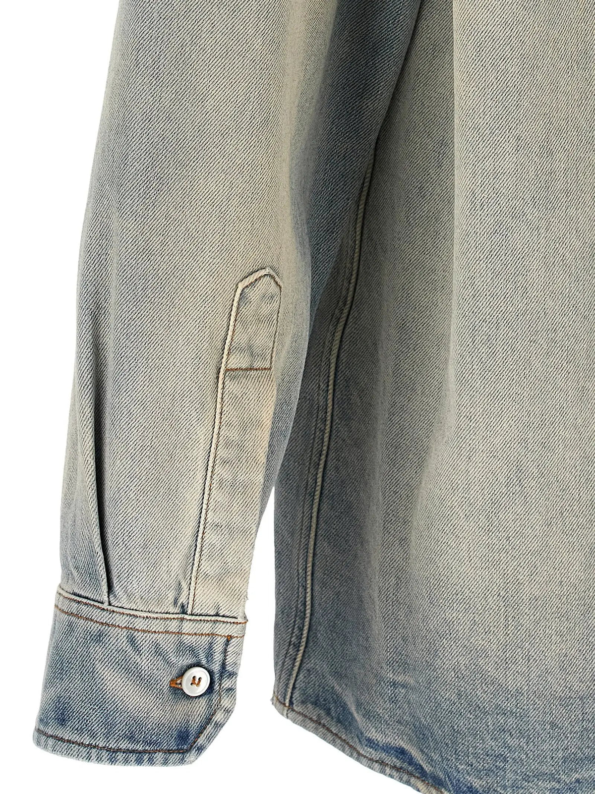 MM6 Maison Margiela Blue Cotton Blouse