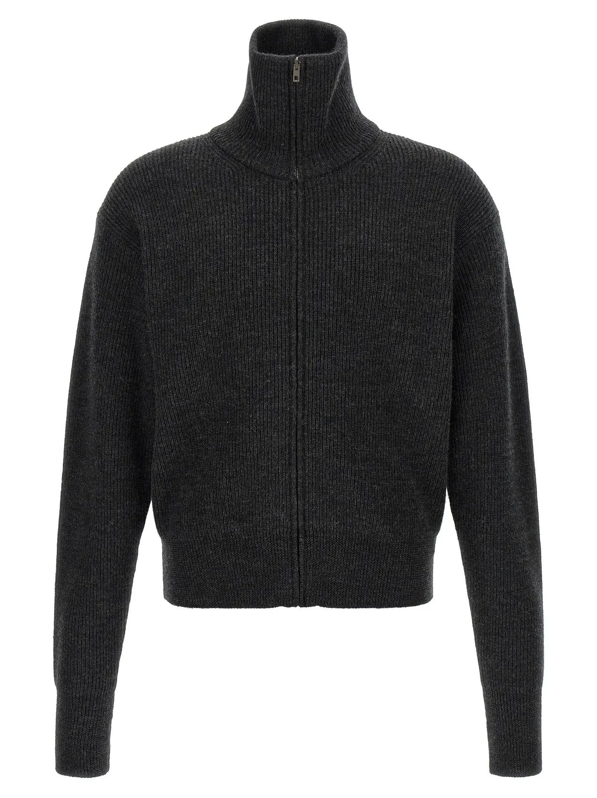 Lemaire Gray Wool Cardigan