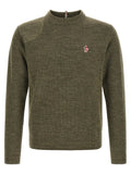 Moncler Grenoble Bicolor Virgin Wool Cardigan