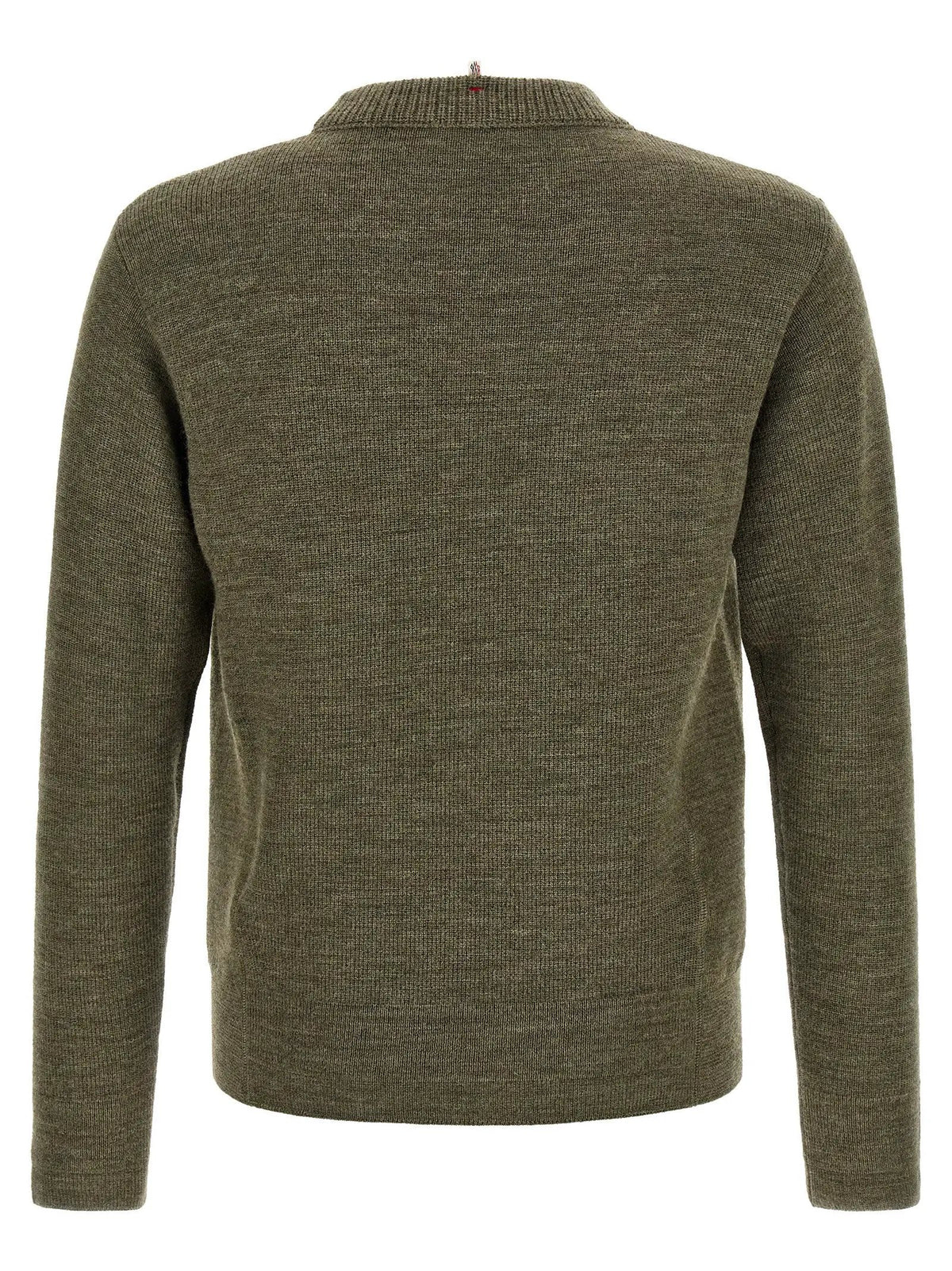 Moncler Grenoble Bicolor Virgin Wool Cardigan