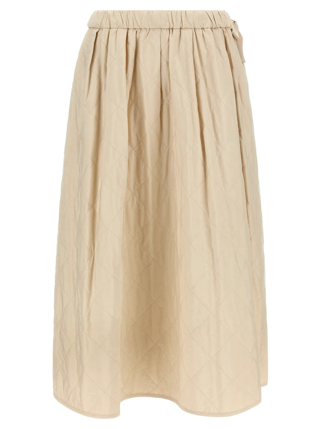 Max Mara Beige Polyamide Midi Skirt