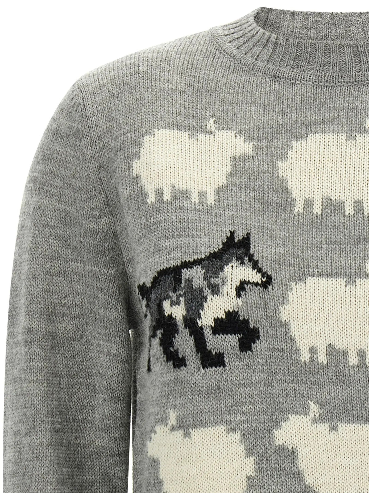 Max Mara Gray Acetate Cardigan