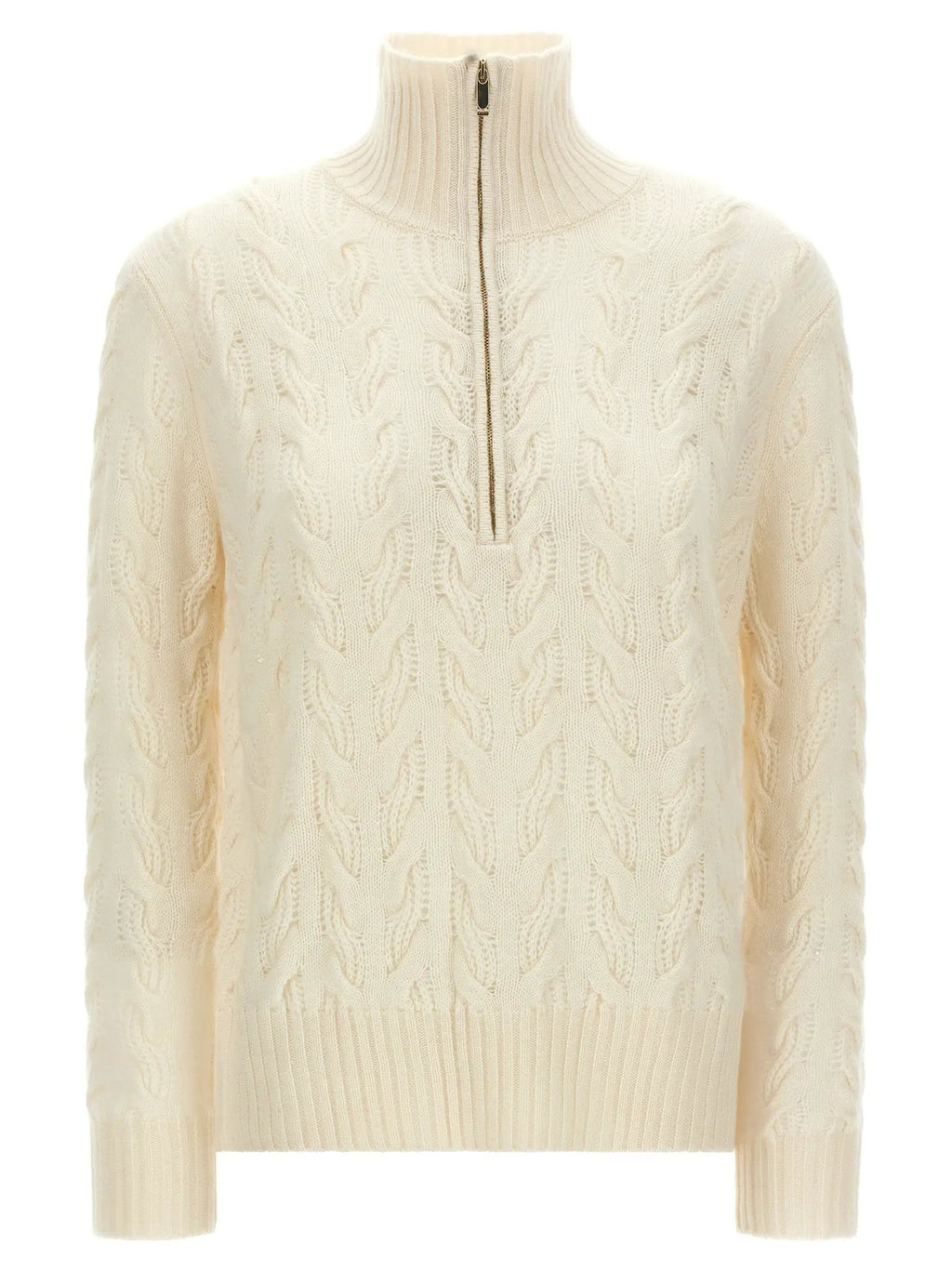 Max Mara White Wool Cardigan