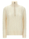 Max Mara White Wool Cardigan