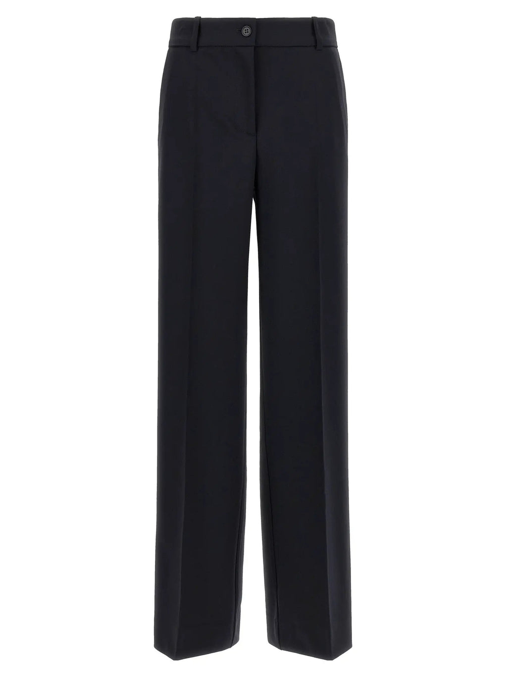 P.A.R.O.S.H. Black Virgin Wool Flared Pants