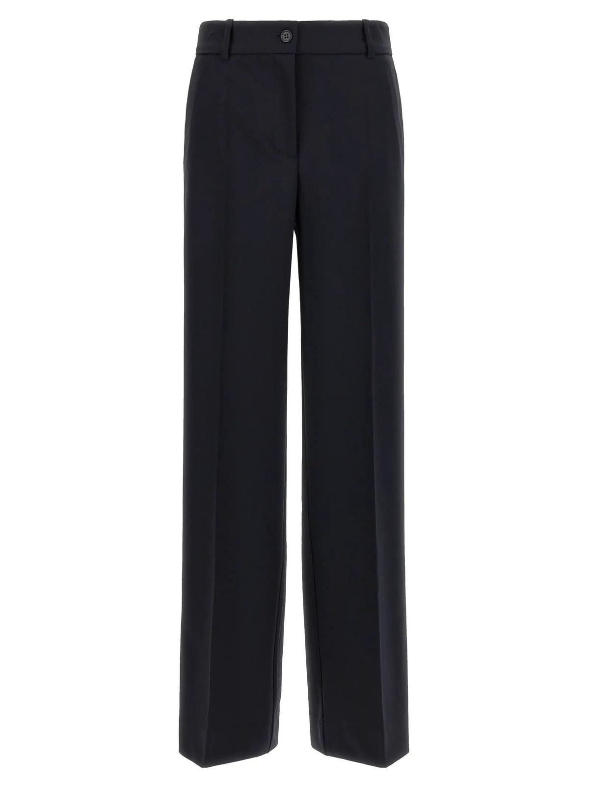 P.A.R.O.S.H. Black Virgin Wool Flared Pants