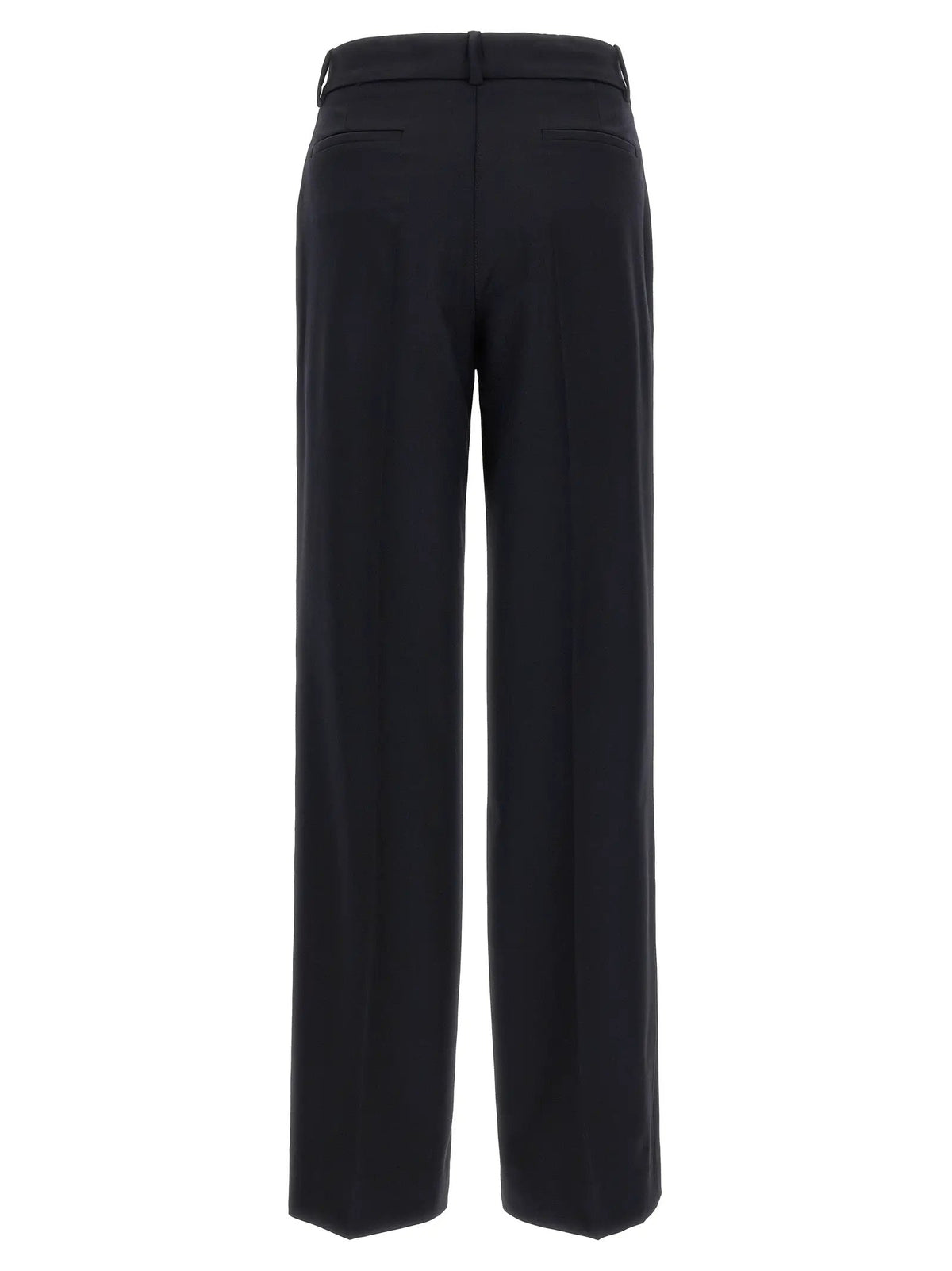 P.A.R.O.S.H. Black Virgin Wool Flared Pants