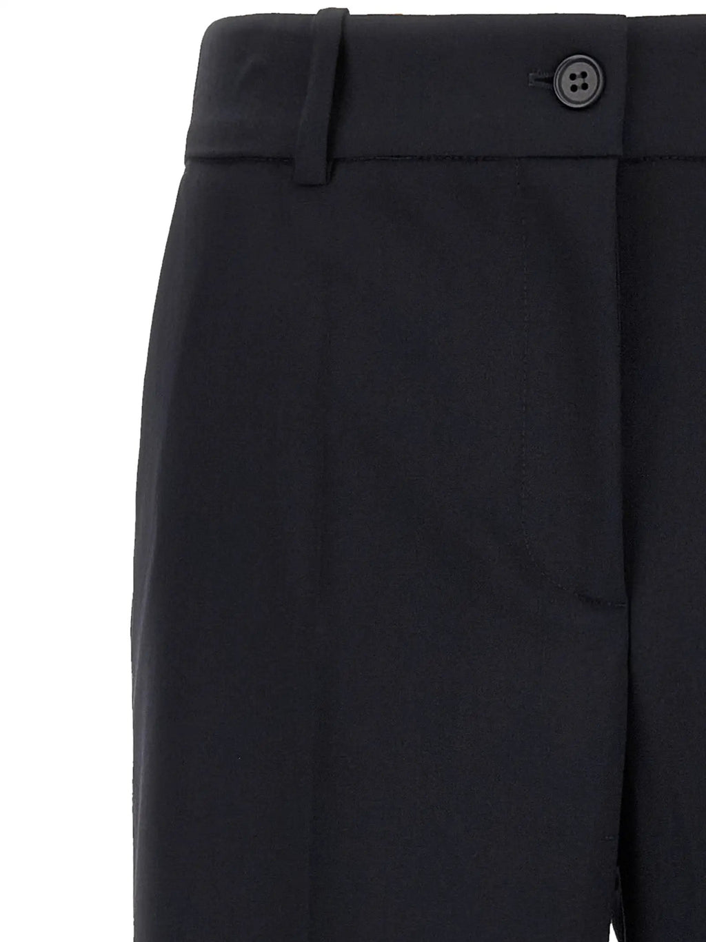 P.A.R.O.S.H. Black Virgin Wool Flared Pants