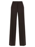 P.A.R.O.S.H. Brown Virgin Wool Flared Pants