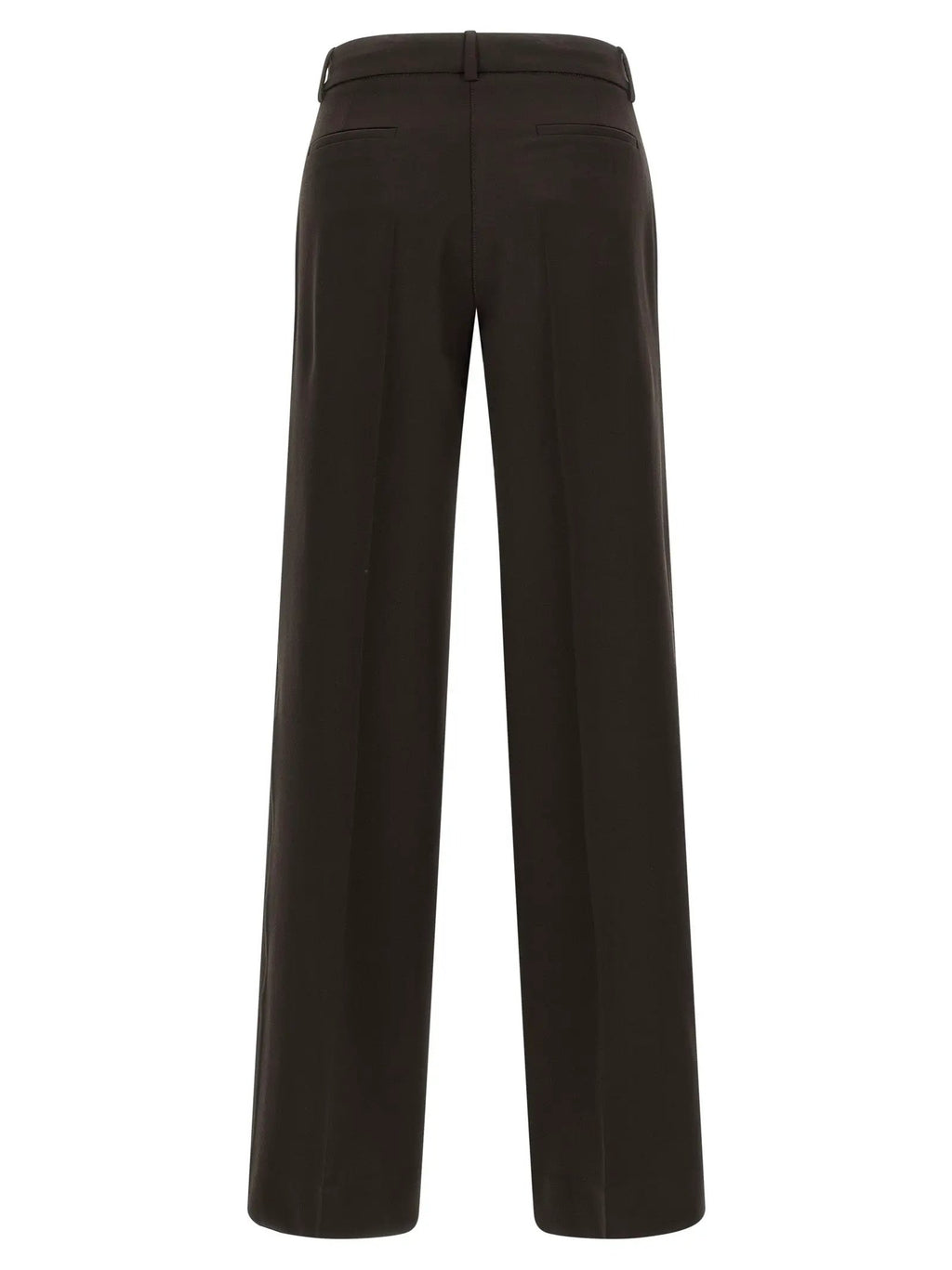 P.A.R.O.S.H. Brown Virgin Wool Flared Pants